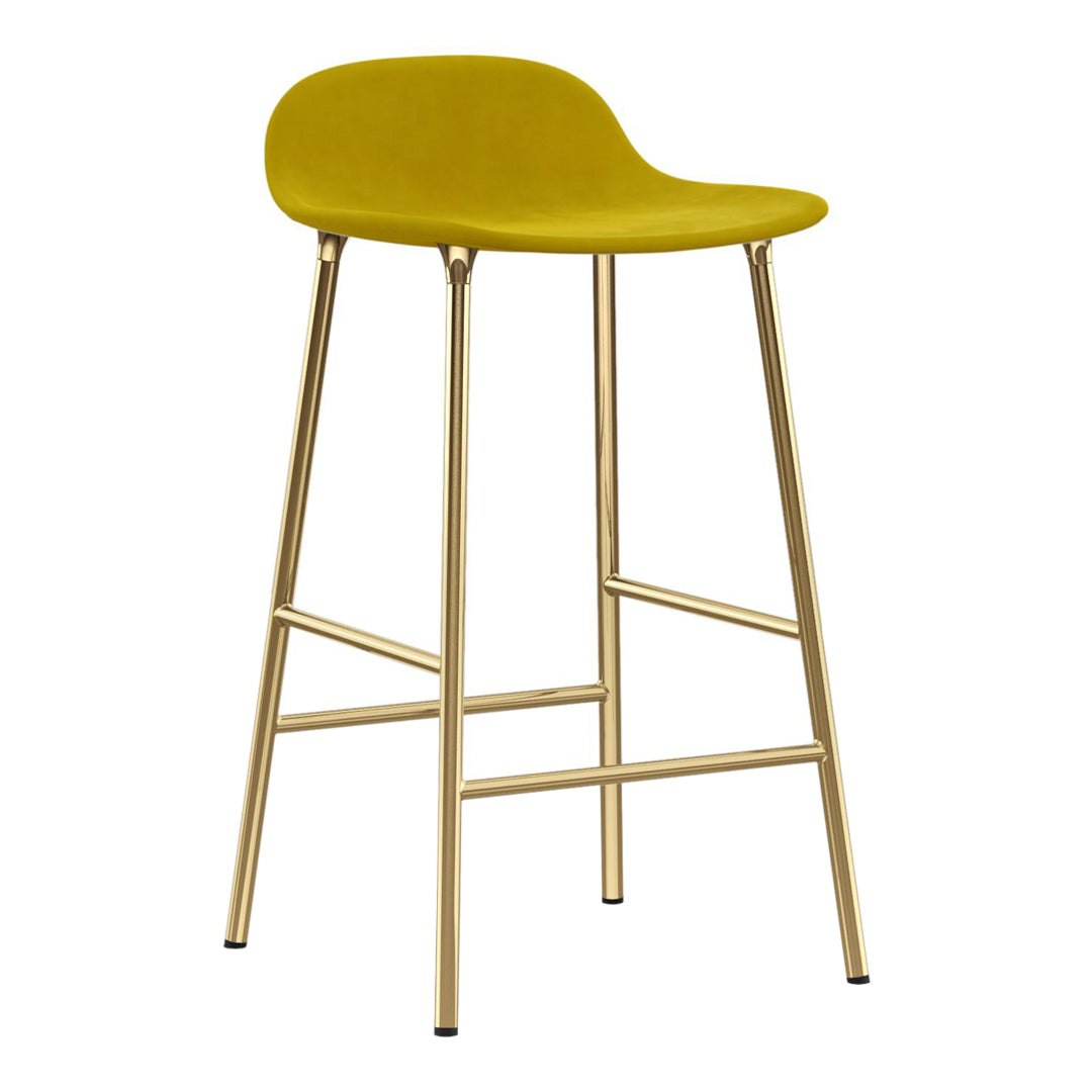 Modern Form Counter Stool with Sturdy Metal Legs & Comfortable Upholstered Seat - Perfect for Kitchen Islands, Breakfast Bars & Home Decor