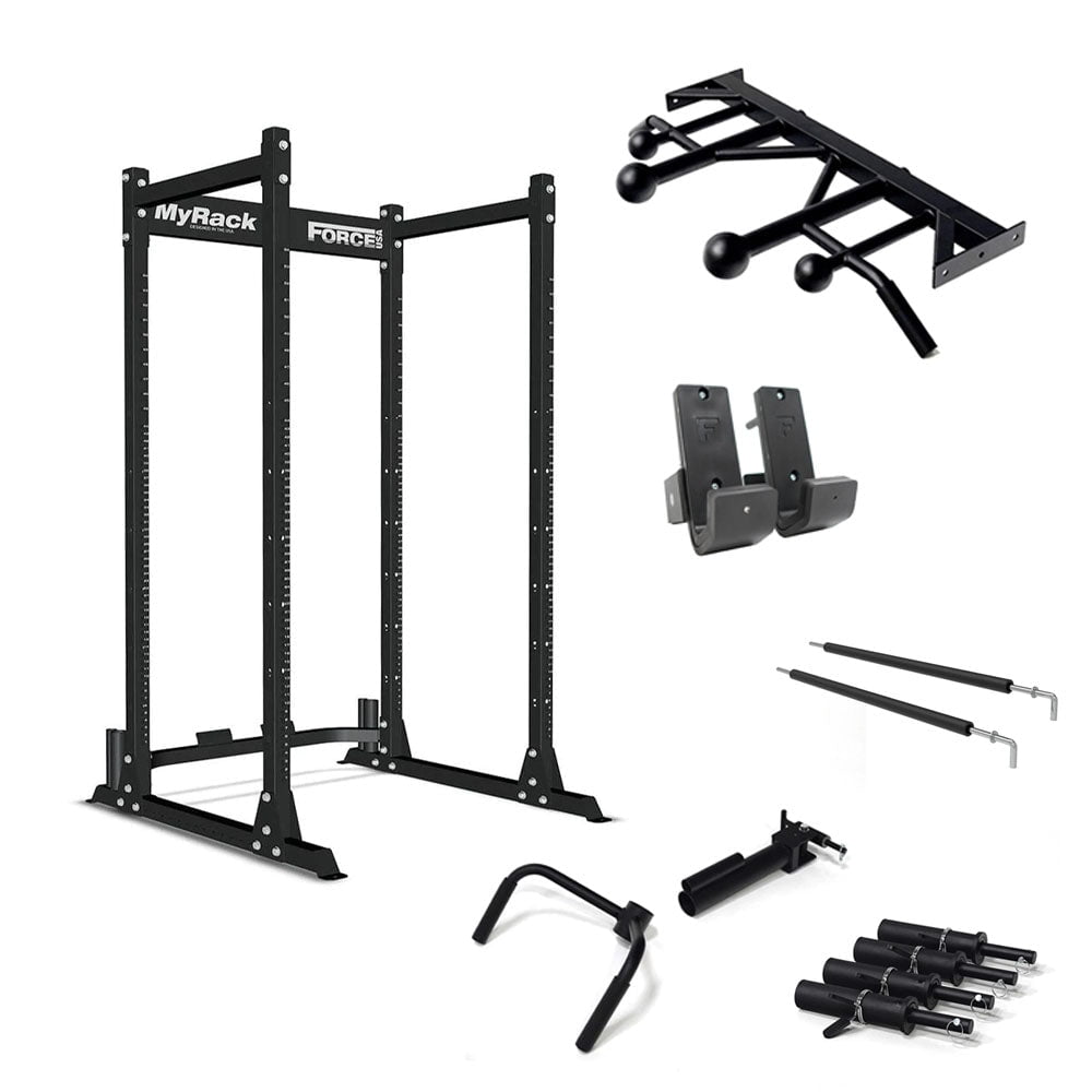 Force USA MyRack Alpha Package - Premium Power Rack System for Home Gym Strength Training | Perfect for Weightlifting, CrossFit & Functional Fitness Workouts