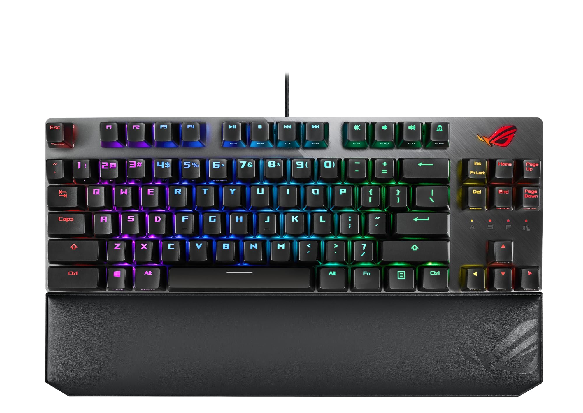 ASUS ROG Strix Scope NX TKL Deluxe Mechanical RGB Gaming Keyboard - German Layout, Wired, ROG NX Switches, Aluminum Frame, Aura Sync Lighting, Tenkeyless Design, Black - Perfect for Esports, Streaming & Professional Gaming