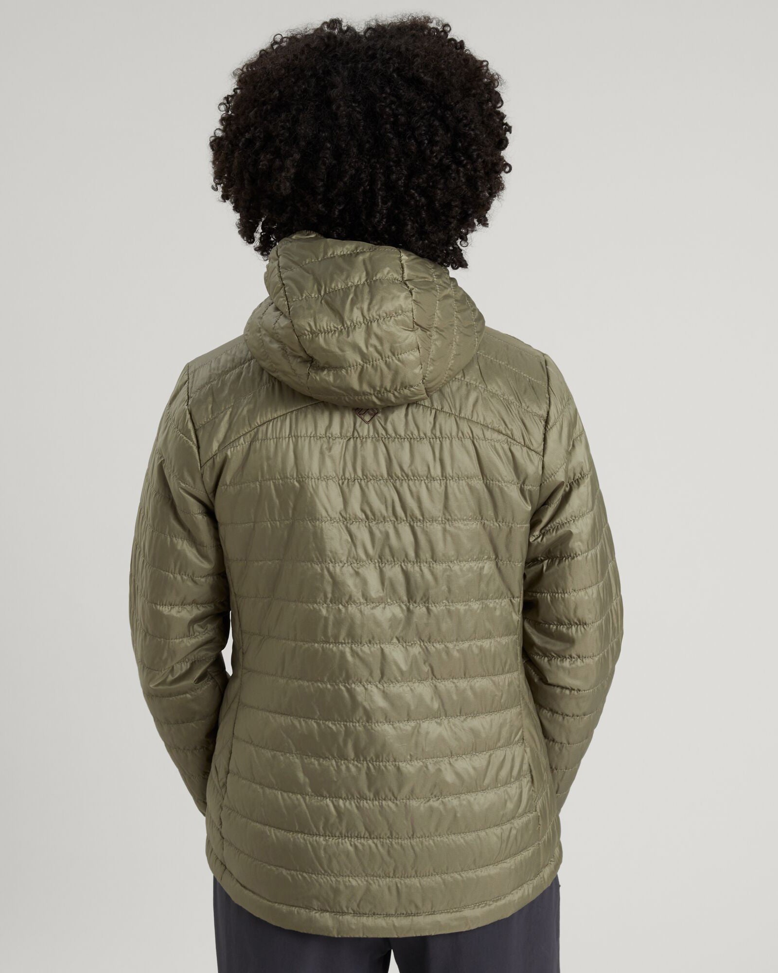 Heli R Women's Lightweight novaLOFT Hooded Jacket - Water-Resistant Winter Coat for Hiking & Outdoor Activities - Beech Color