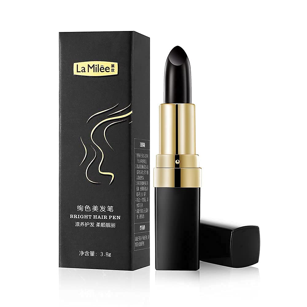 Brown Temporary Hair Dye Pencil for Roots - 3.8g Instant Root Touch Up & Hair Color Concealer - Perfect for Quick Fixes Between Salon Visits, Travel, and Everyday Use