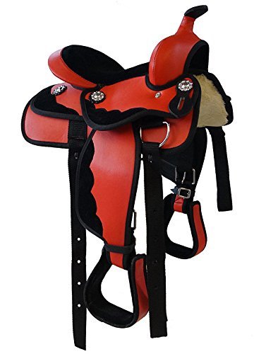 Premium Synthetic Western Horse Saddle for Adults - 14