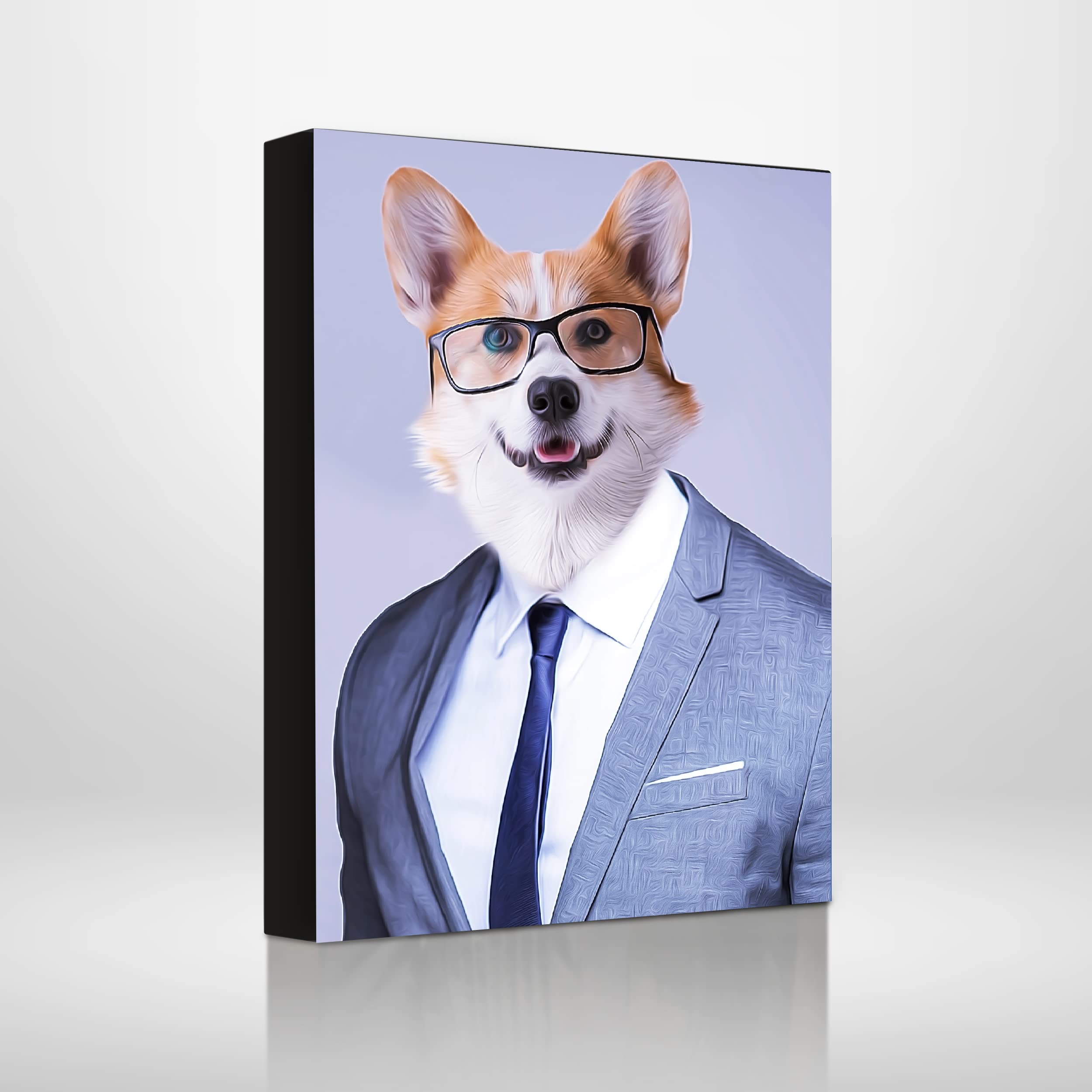 Custom Personalized Pet Portrait Prints - Dog Canvas Wall Art - Framed & Wrapped 16x20 Inch - Modern Home Decor for Living Room, Bedroom & Office - Unique Gift for Dog Lovers