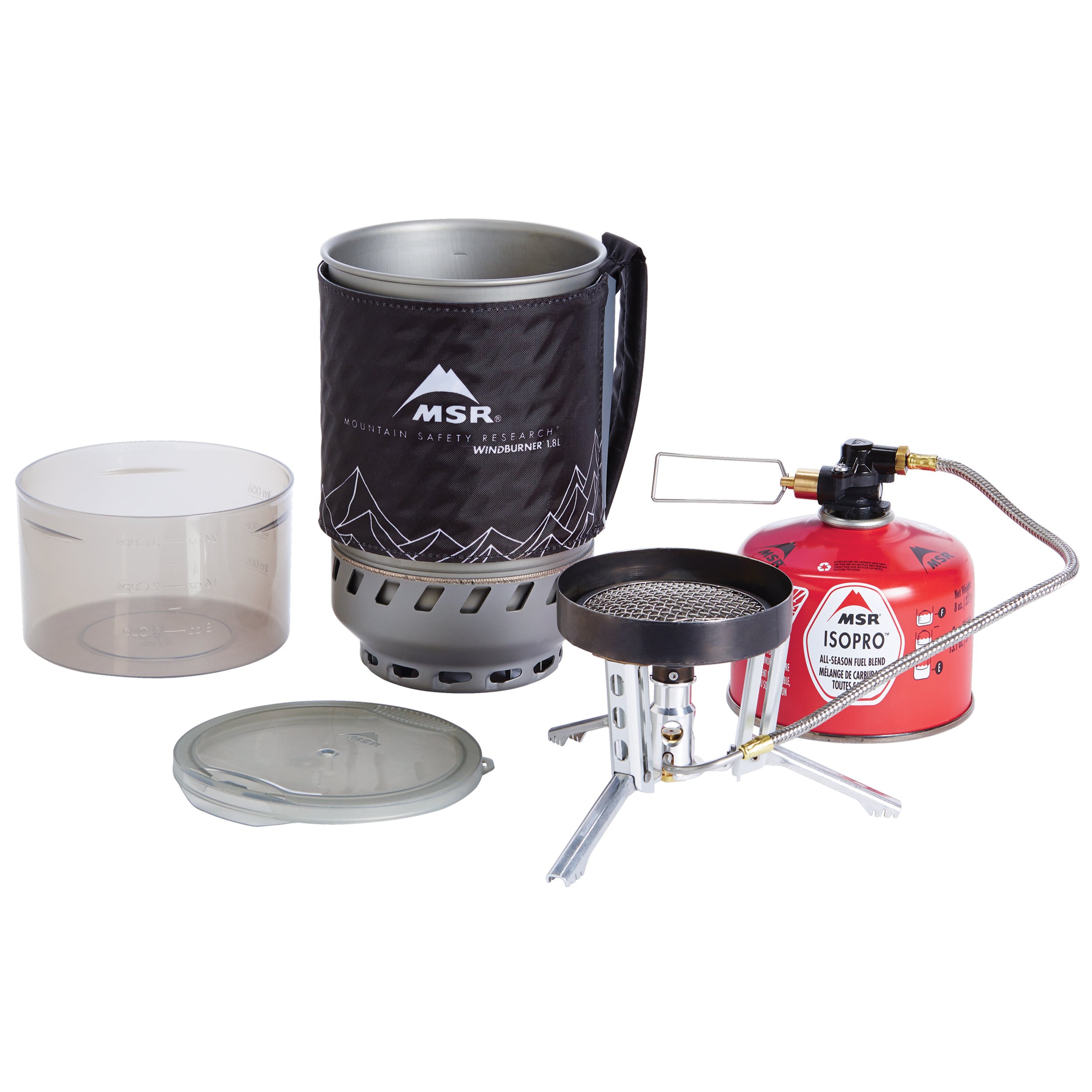 MSR WindBurner Duo Windproof Camping Stove System - Lightweight Backpacking Cookset for 2 People - Perfect for Hiking, Camping & Outdoor Adventures