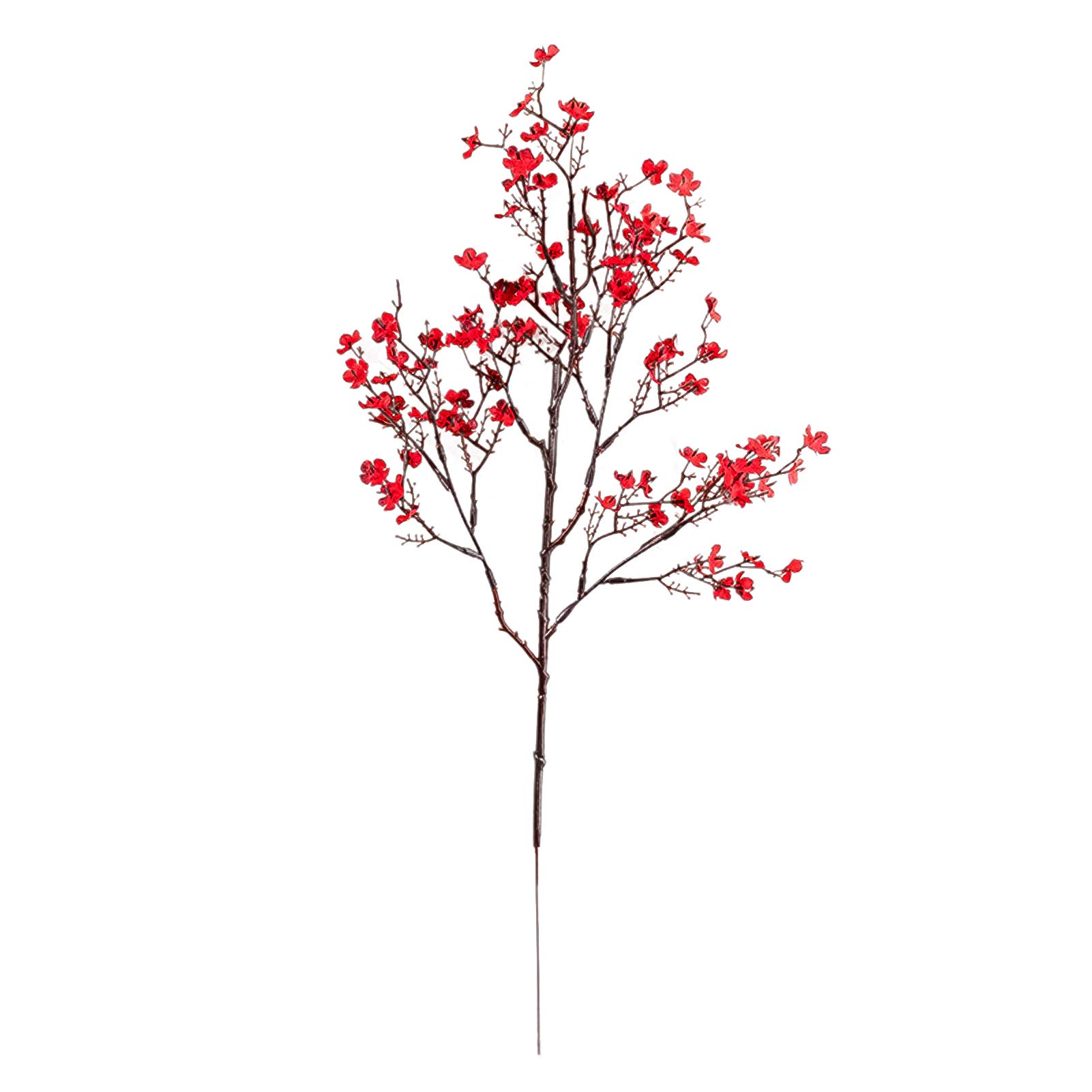 IKAXIYO 1Pc Realistic Artificial Gypsophila Flower - Fake Baby's Breath Plant for Wedding Decor, Home Decoration, Party Centerpieces (Red) | Perfect for Table Settings, Bouquets, and DIY Craft Projects
