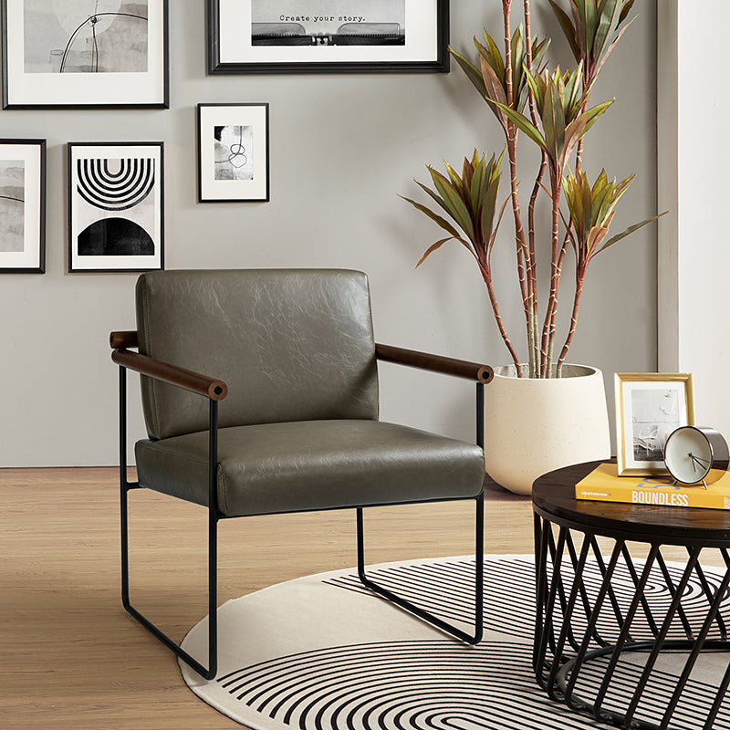 Edurne Modern Armchair with Sturdy Metal Legs - Perfect for Living Room, Office, and Lounge Areas