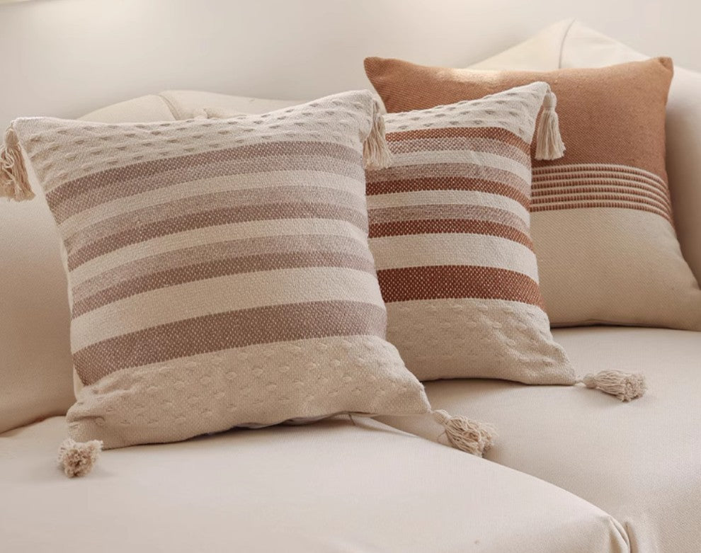 Stylish Geometric Pattern Decorative Sofa Pillows for Bedroom & Living Room - Soft Square Pillow Covers for Couch, Sofa, and Home Decor - Perfect for Cozy Nights and Modern Interior Design