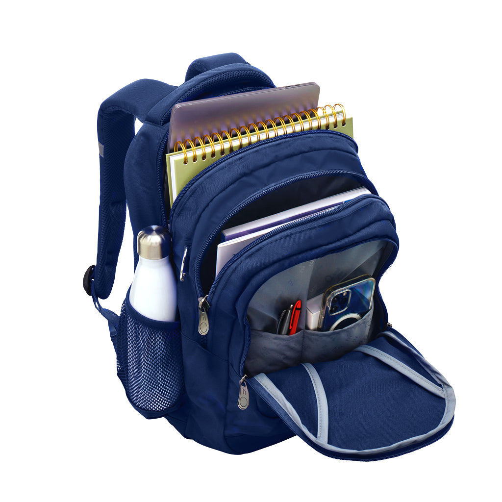 Lucas Heights Community School Anatomic Tuff Pack 29L Medium Backpack - Durable Navy Blue School Bag for Students, Perfect for Books, Laptops & Daily Essentials