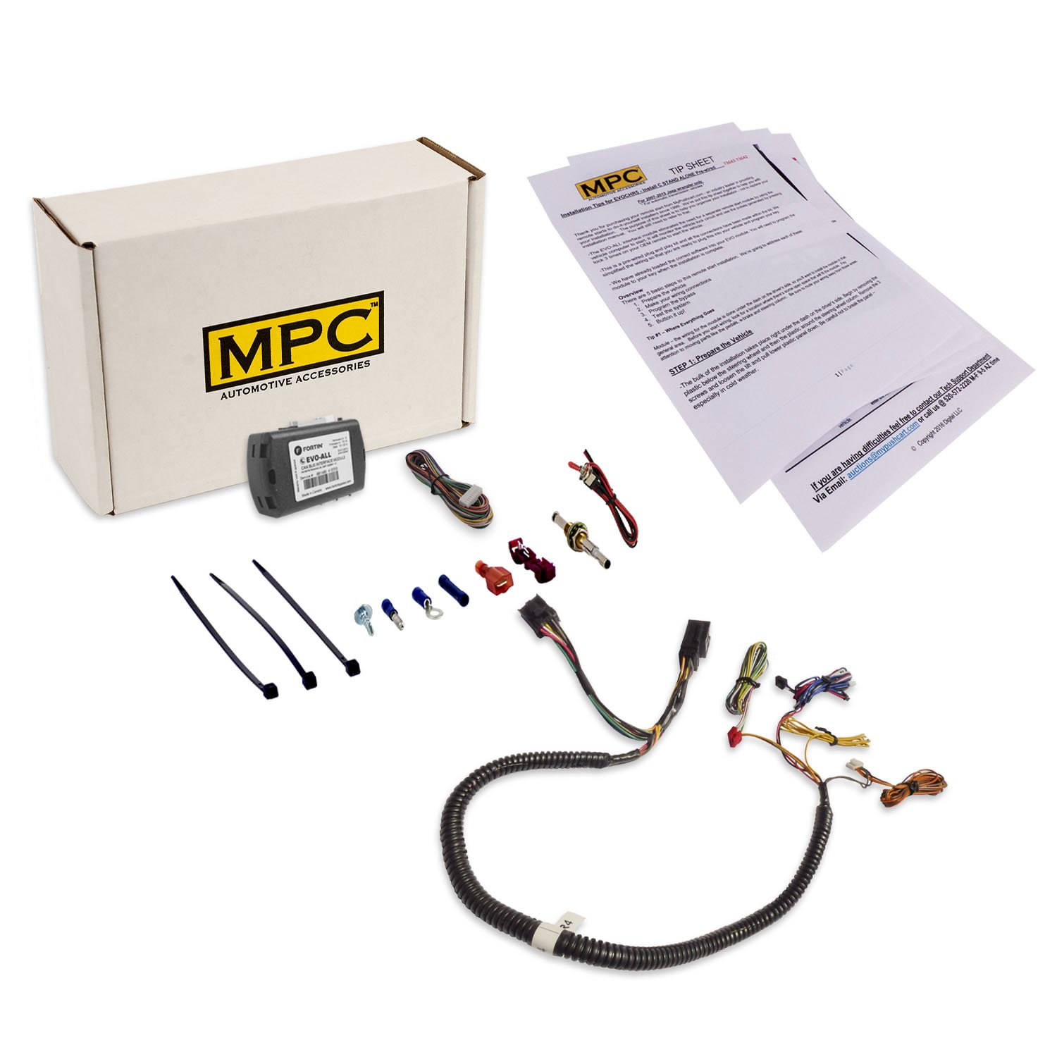 MPC Plug N Play Remote Starter with Smartphone Control for 2011-2020 Dodge Grand Caravan | Gas Engine | Key Start | T-Harness Included | Factory Key Fob Activation (Press 3X) - Easy Cold Weather Starting & Convenient Remote Engine Warm-Up