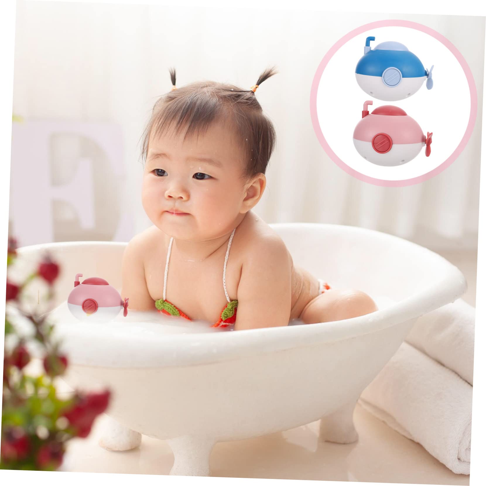 UPKOCH 4 Pack Wind Up Bath Toys for Kids - Fun Swimming Floating Bathtub Toys for Toddlers & Babies - Safe ABS Plastic Bath Time Play Set (Perfect for Pool Parties, Baby Showers & Sensory Play)