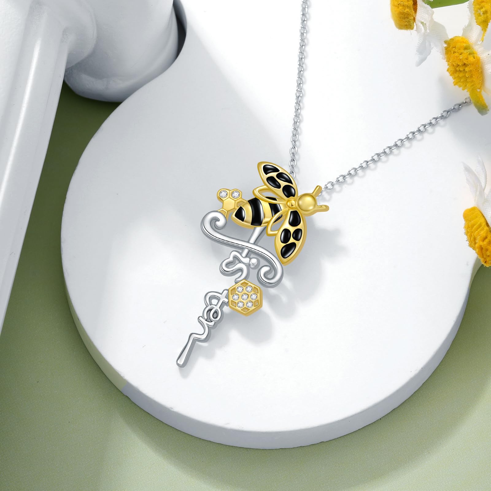 925 Sterling Silver Sunflower Rose Butterfly Lotus Necklace for Sister - Always My Sister Forever My Friend Pendant Gift - Elegant Women's Jewelry for Birthdays, Anniversaries & Special Occasions