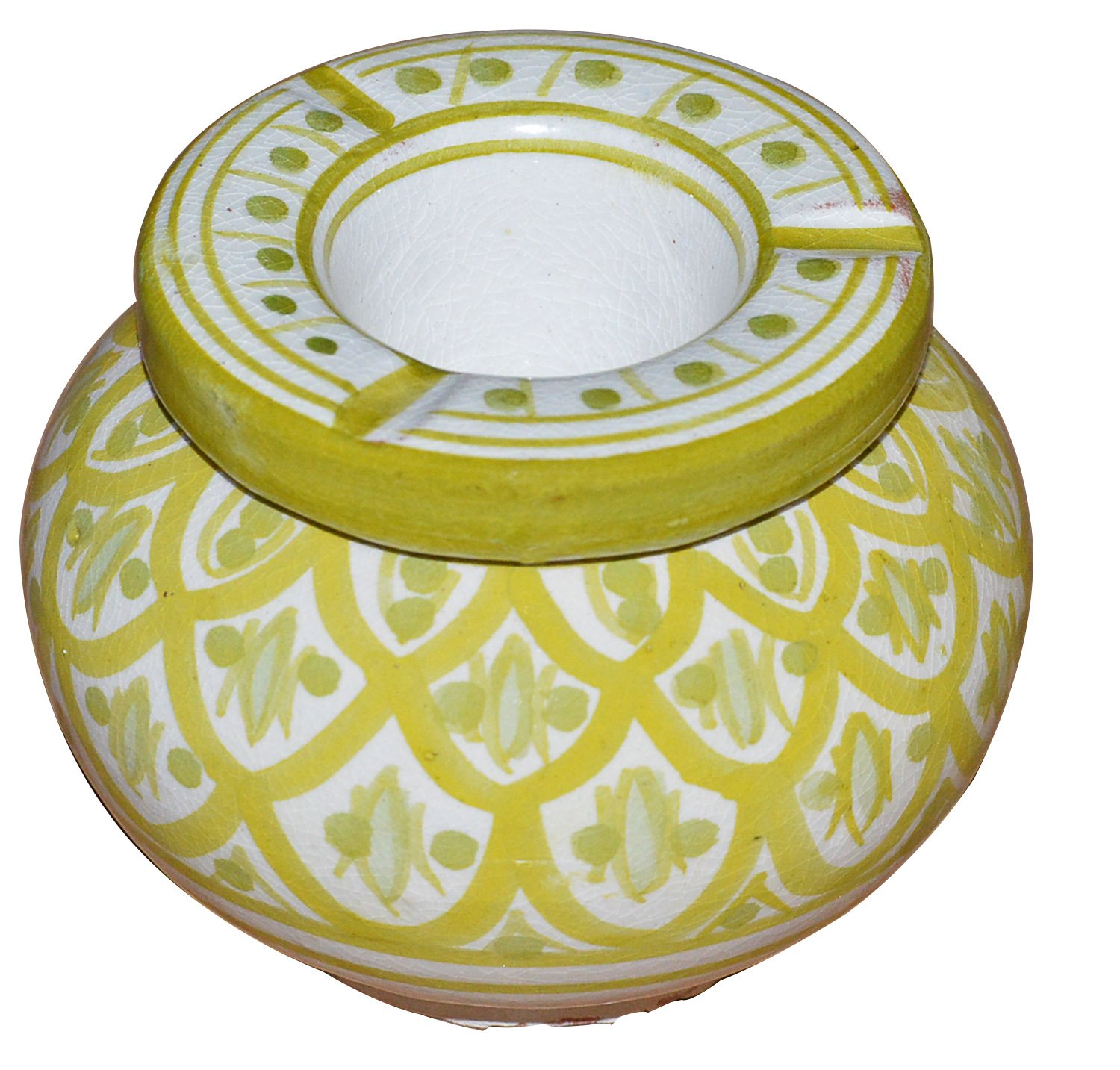 Handmade Moroccan Ceramic Ashtray - Smokeless Cigar & Cigarette Holder - Vibrant Colors & Exquisite Design - Perfect for Home, Office & Outdoor Smoking Areas