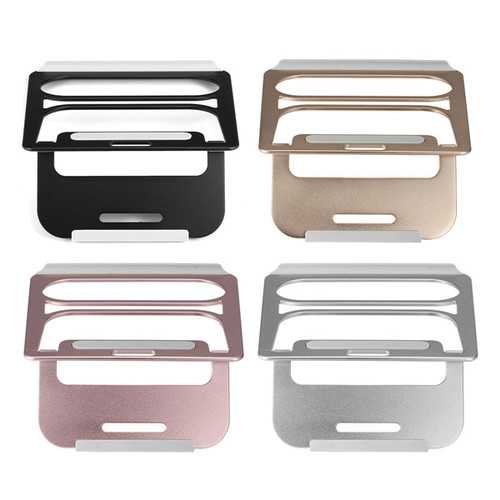 Premium Aluminum Alloy Laptop Stand for 10-15 Inch Notebooks & Tablets - Adjustable Ergonomic Riser for Home, Office & Travel Use