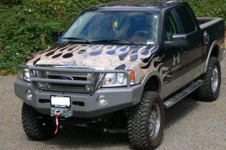 Buckstop F7CLS Heavy Duty Front Bumper for 2004-2008 Ford F150 Classic | Winch Ready with Tow Hooks | Off-Road Protection & Truck Accessories for Adventure & Towing