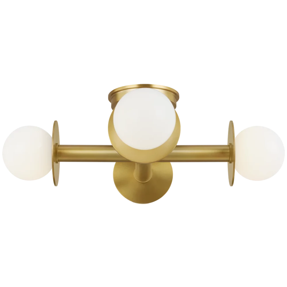 Paxon Semi Flush Mount Ceiling Light Fixture - Modern LED Ceiling Lamp for Bedroom, Living Room, Kitchen & Hallway - Energy Efficient Indoor Lighting Solution