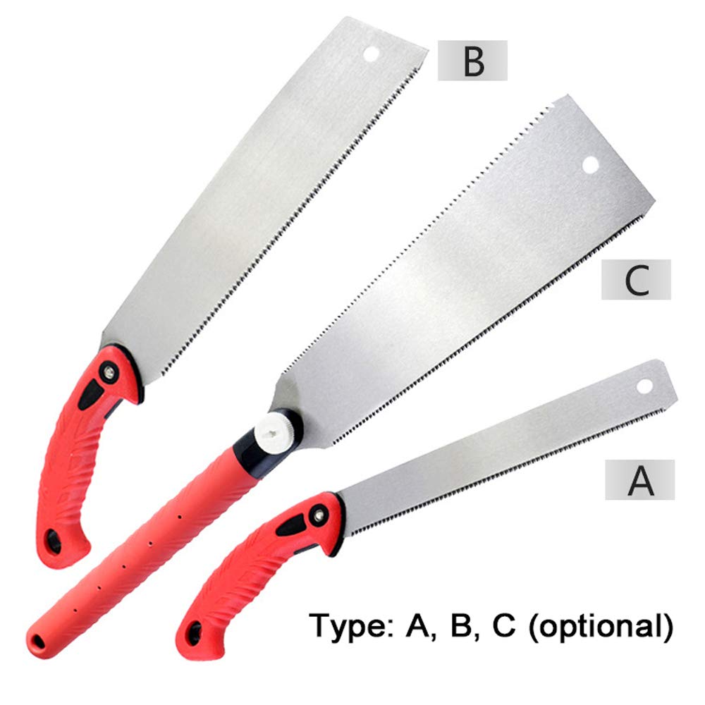 Burko Multifunction Felling Saw - TRP Handle Hand Saw for Woodworking, Bamboo & Plastic Cutting | Portable Handheld Tool for Camping, DIY Projects & Outdoor Activities