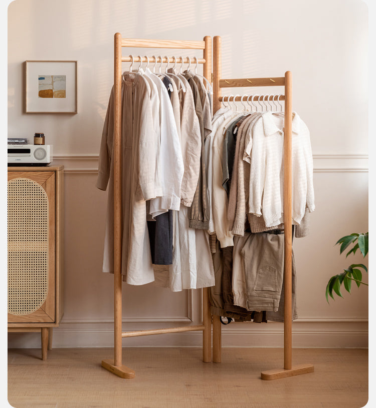 Solid Oak Wood Folding Storage Shelf - Sturdy Foldable Organizer for Closet, Pantry, Laundry Room & Home Organization