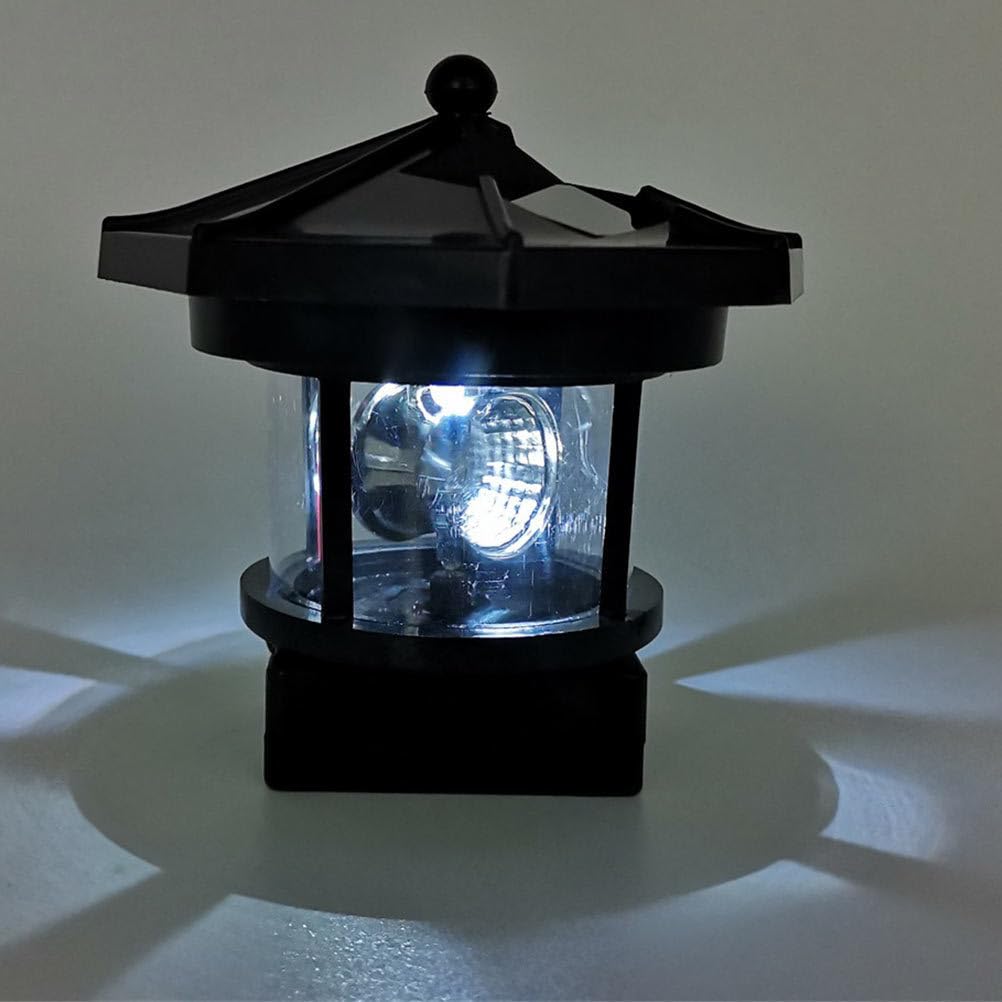 Rotatable LED Solar Lighthouse Lights - Waterproof Outdoor Solar Walkway & Garden Lights for Yard Decor - Perfect for Pathways, Lawns, and Outdoor Landscaping