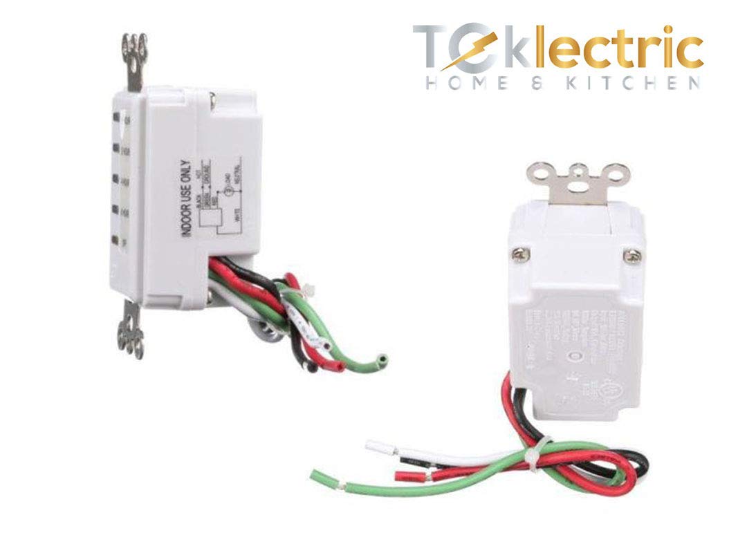1/2/4/8 Hour Auto Shut Off Bathroom Fan Timer - White Wall Switch with Countdown Function | Perfect for Bathrooms, Kitchens & Laundry Rooms Ventilation Control