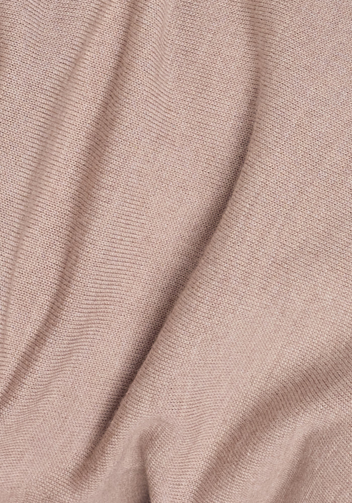 Macie Sweater Women's Knit Pullover - Soft Sandstone Haze Color for Fall & Winter | Cozy Casual Wear for Office, Dates & Weekend Outings