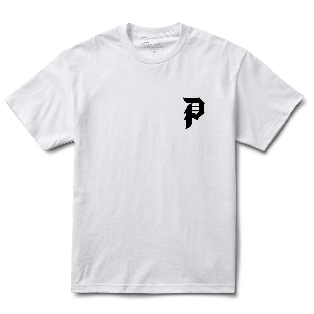 Primitive Cross Short Sleeve T-Shirt for Men & Women - White | Casual Streetwear, Summer Outfits, Skate Style