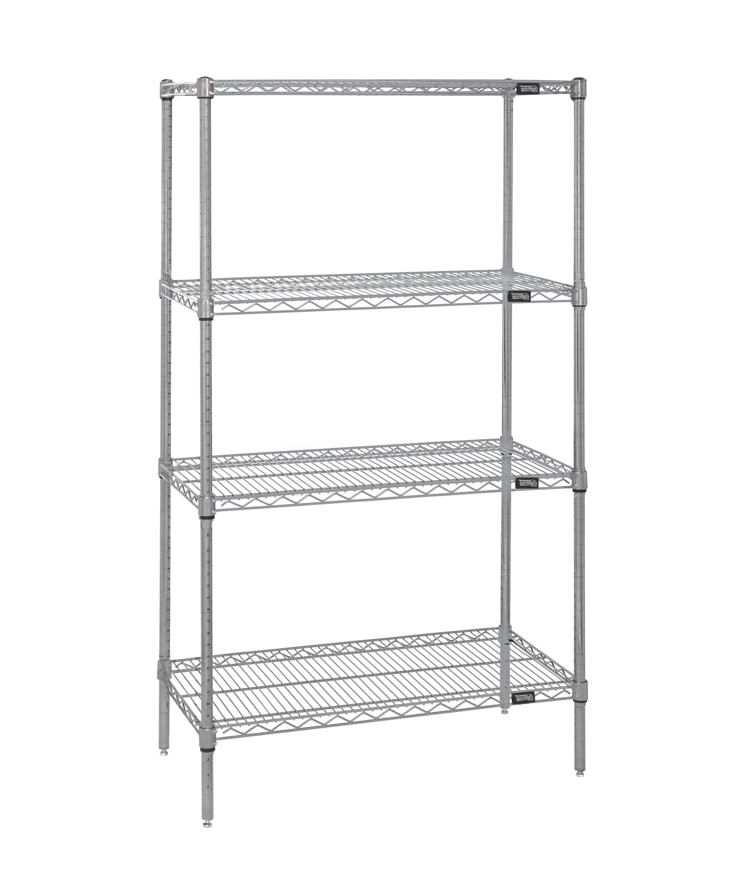 Quantum Storage Systems WR63-2424S 4-Tier Stainless Steel Wire Shelving Unit - 63