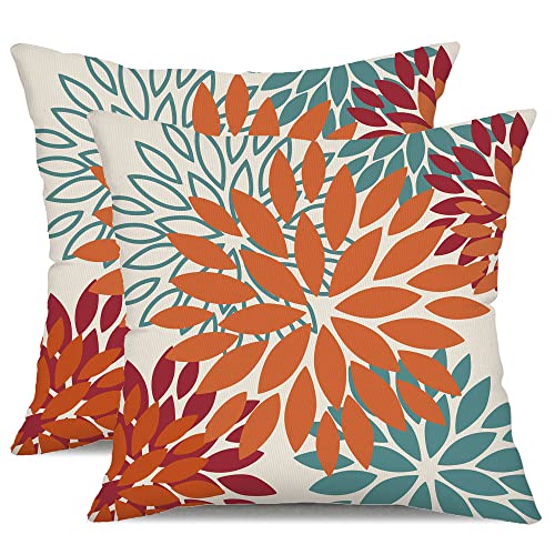 Orange Teal Red