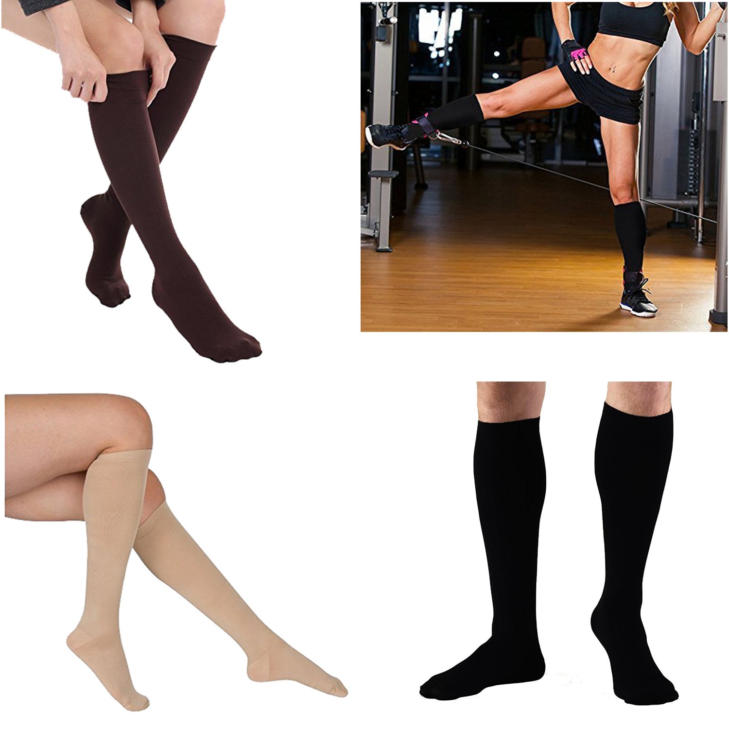 Seven Wolves Compression Socks (6 Pairs) - 15-20mmHg Graduated Support Socks for Women & Men - Running, Athletic, Travel & Pregnancy Maternity Stockings - Improve Circulation & Reduce Swelling