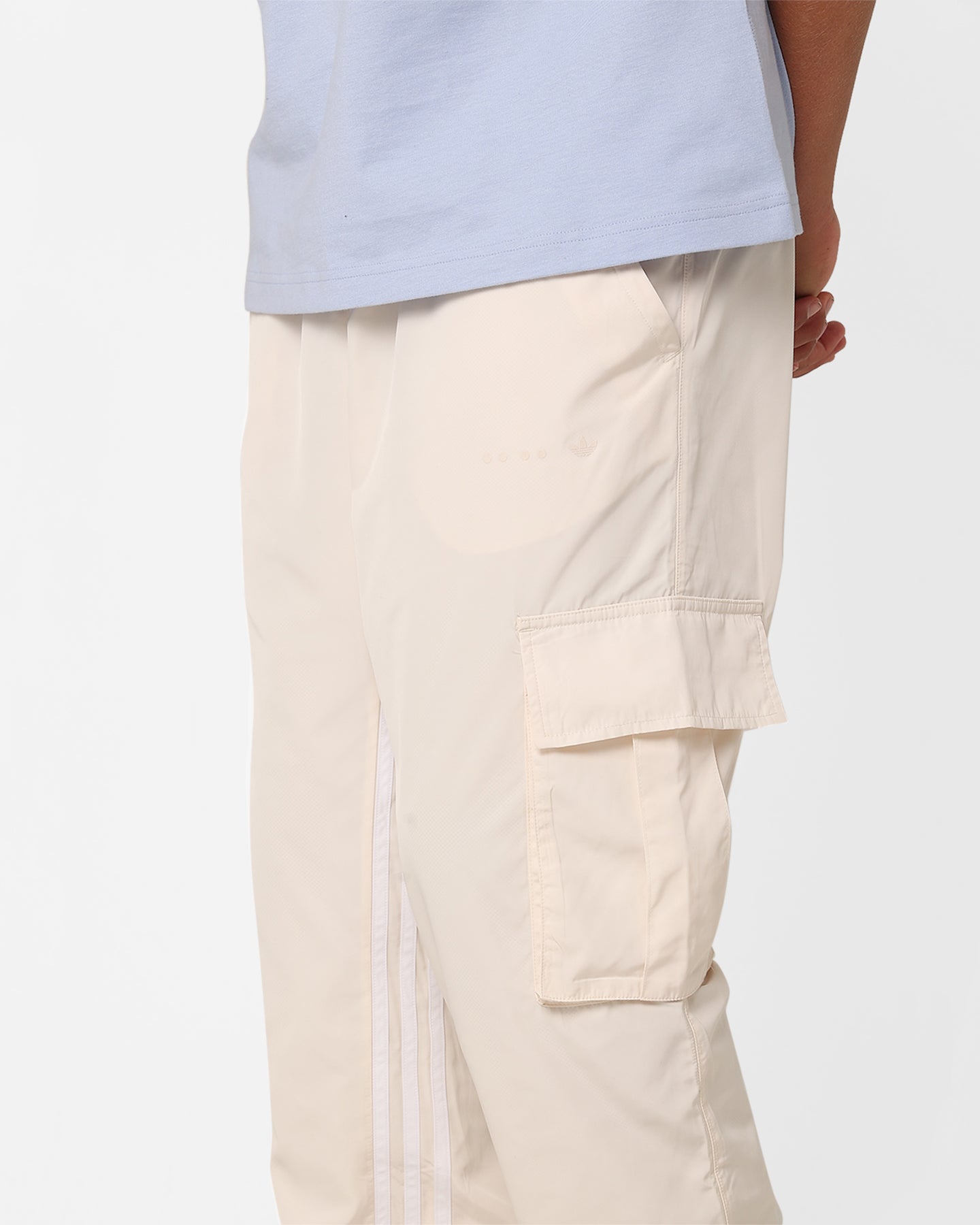 Adidas Metro Cargo Pants for Men - Wonder White | Stylish Streetwear Joggers with Multiple Pockets | Perfect for Casual Wear, Gym & Outdoor Activities