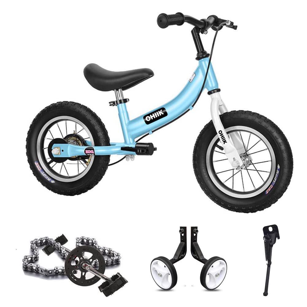 Best 2-in-1 Balance to Pedal Bike for Kids Ages 2-7 Years Old | 12/14/16 Inch Kids Bicycle with Pedal Kit, Training Wheels & Brakes | Perfect for Learning to Ride, Outdoor Play & Backyard Adventures