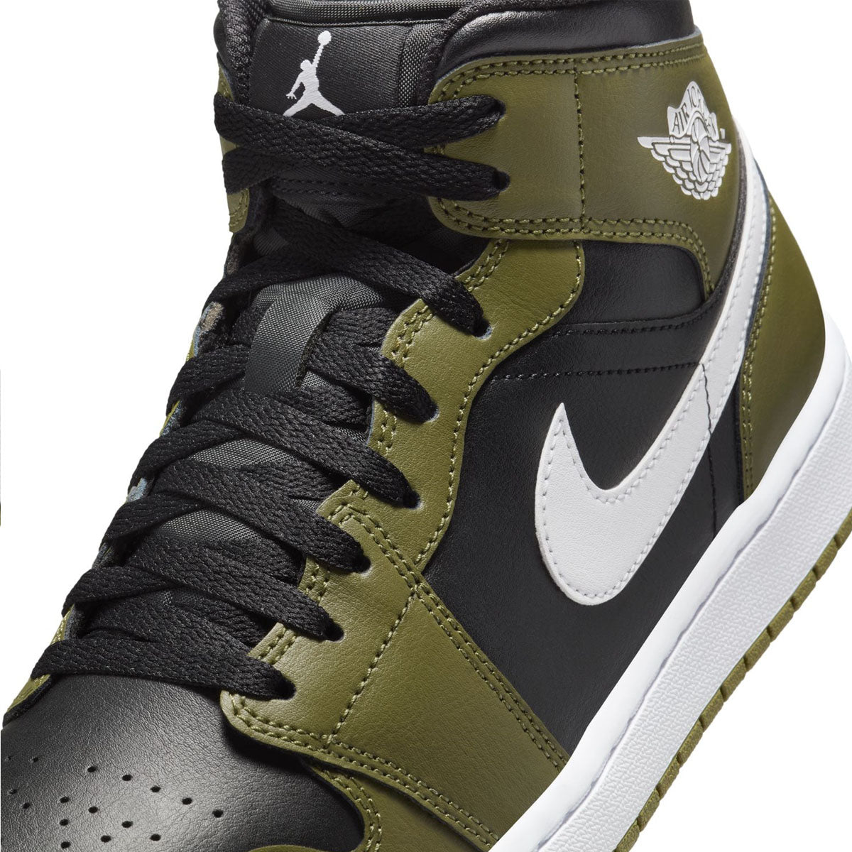 Air Jordan 1 Mid 'Sequoia' Basketball Shoes for Men - Retro Style Sneakers for Casual Wear, Street Fashion & Sports Performance
