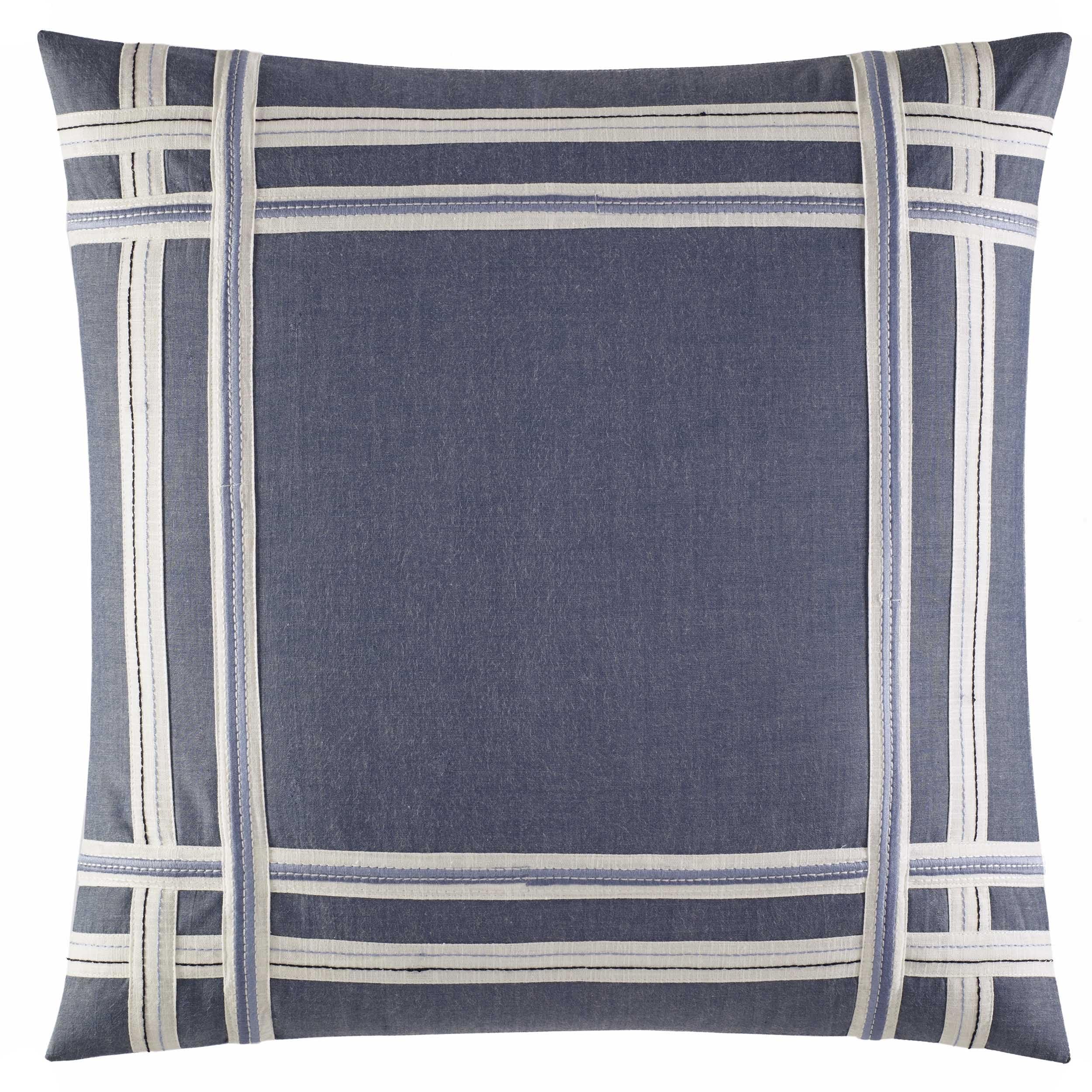 Nautica Queen Comforter Set - 100% Cotton Reversible Bedding with Matching Shams | Mediterranean Style All-Season Luxury Bedding for Master Bedroom & Guest Room (Fairwater Blue, Queen Size)