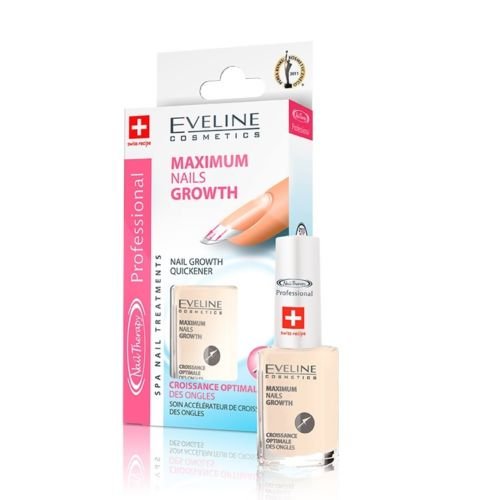 Eveline Maximum Nail Growth Therapy - Professional Nail Conditioner & Strengthener for Healthy Nails | At-Home Salon Care, Manicure Prep, Brittle Nail Treatment