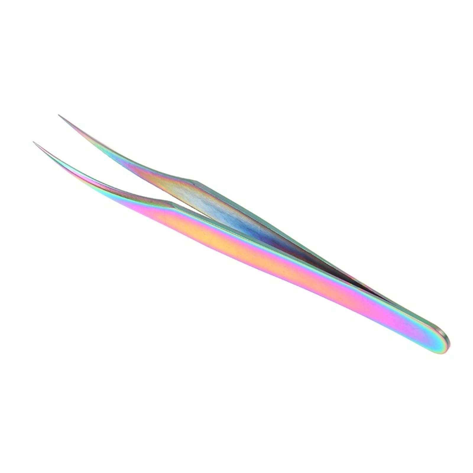 Professional Stainless Steel Curved Pointed Eyelash Extension Tweezers - Lash Tool for Perfect Extensions (Color 04, 3-Pack) | Ideal for Salon Professionals & DIY Lash Artists at Home