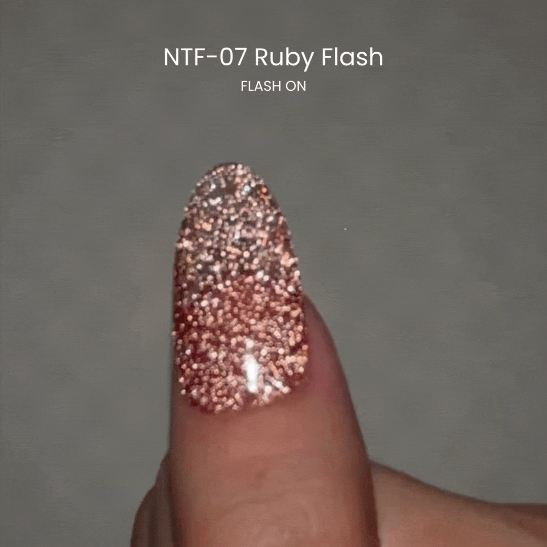 Nail Thoughts NTF 07 Ruby Flash Gel Polish - Long Lasting Shiny Nail Lacquer for Manicures & Pedicures | Perfect for Special Occasions & Daily Wear