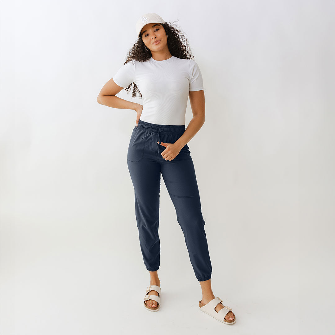 Everywhere Joggers for Men & Women - True Blue Comfortable Lounge Pants - Perfect for Running, Yoga, Travel & Casual Wear