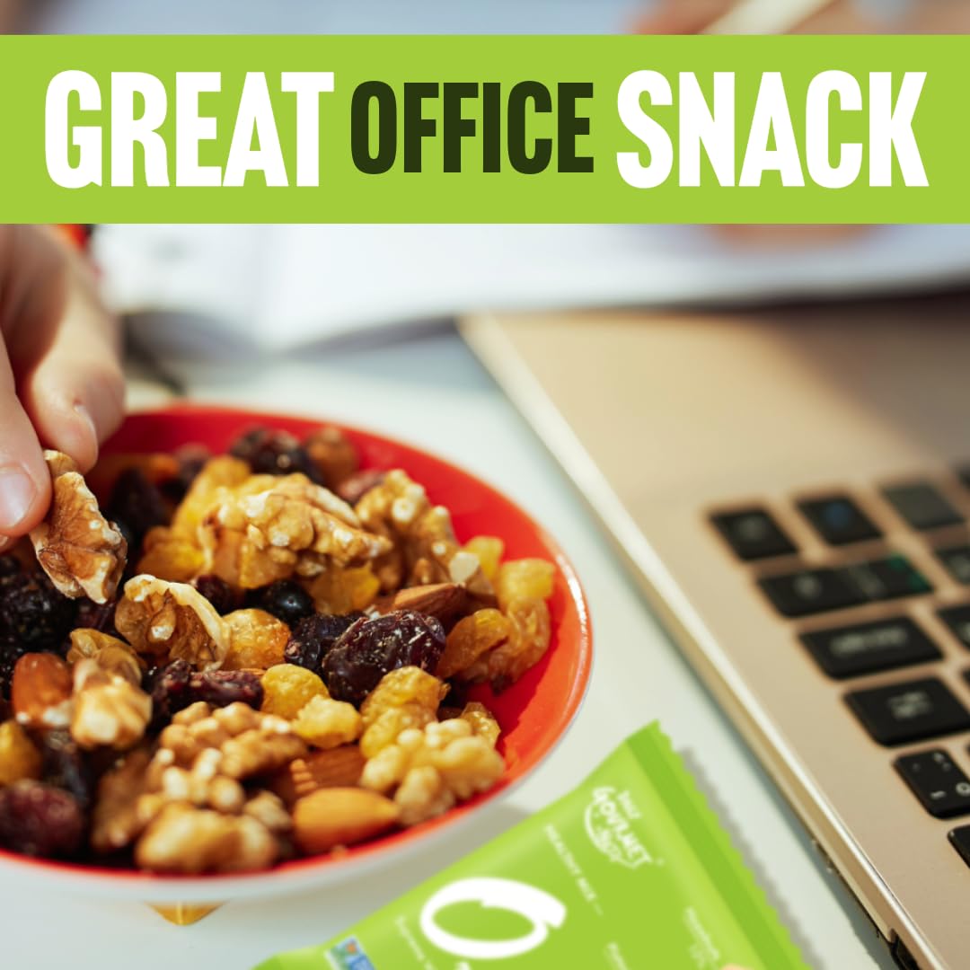 Premium Unsalted Mixed Nuts Snack Packs - No Peanuts, Healthy Trail Mix, Individually Wrapped Deluxe Assorted Nuts (48 Count) - Perfect for Office Snacks, Hiking & Travel