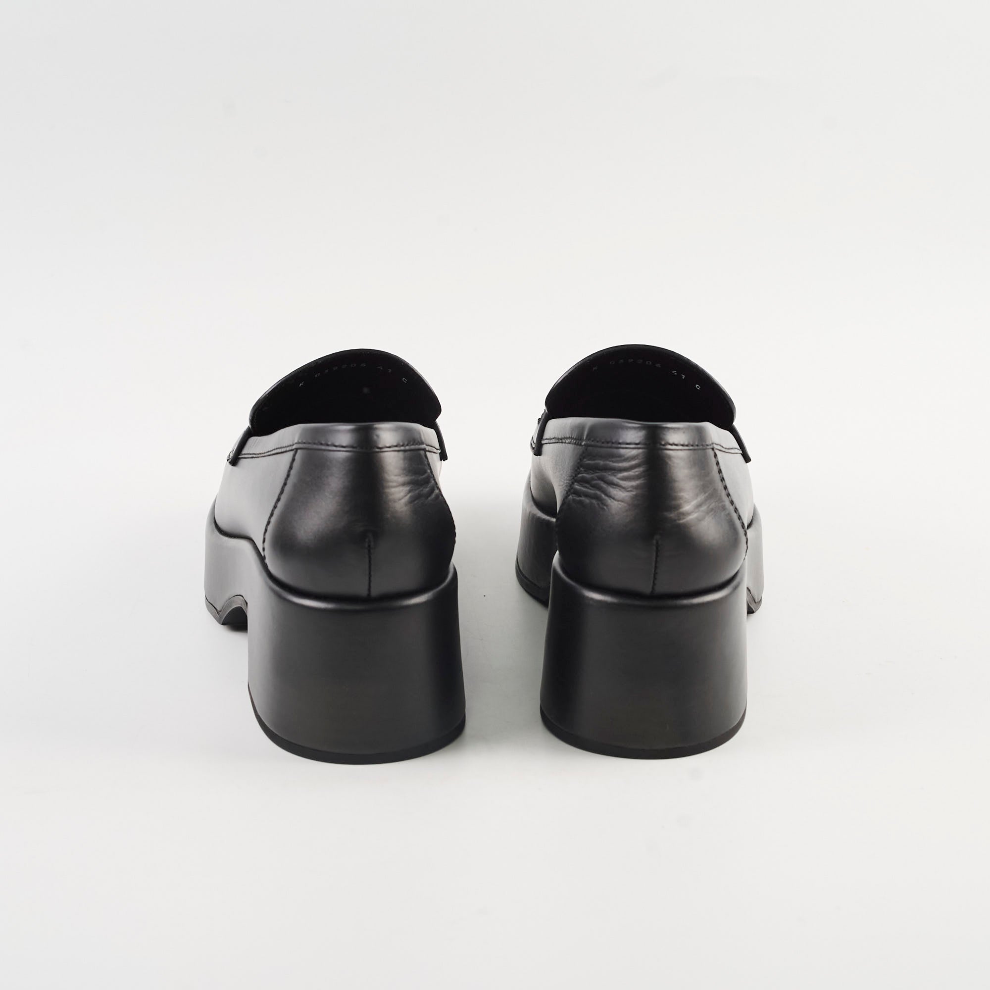 Chanel So Black Leather Loafers for Women - Size 41 US (EU 42) - Classic Comfortable Slip-On Shoes for Work, Office & Casual Wear