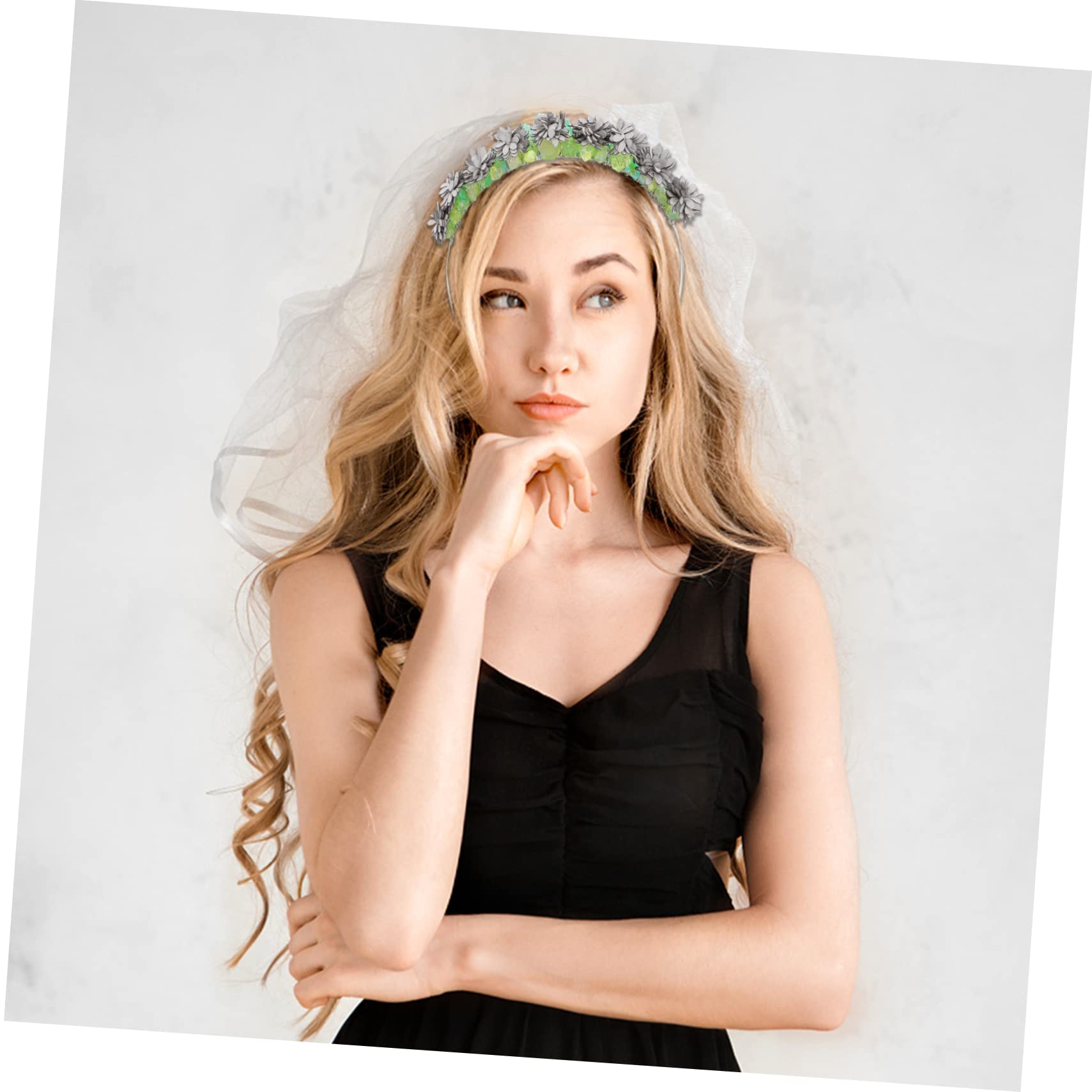 FRCOLOR 2-Piece Crystal Rainbow Crown Wedding Headband Set - Elegant Purple Tiara with Natural Quartz Crystals for Women & Girls - Perfect for Weddings, Prom, Pageants, and Special Occasions