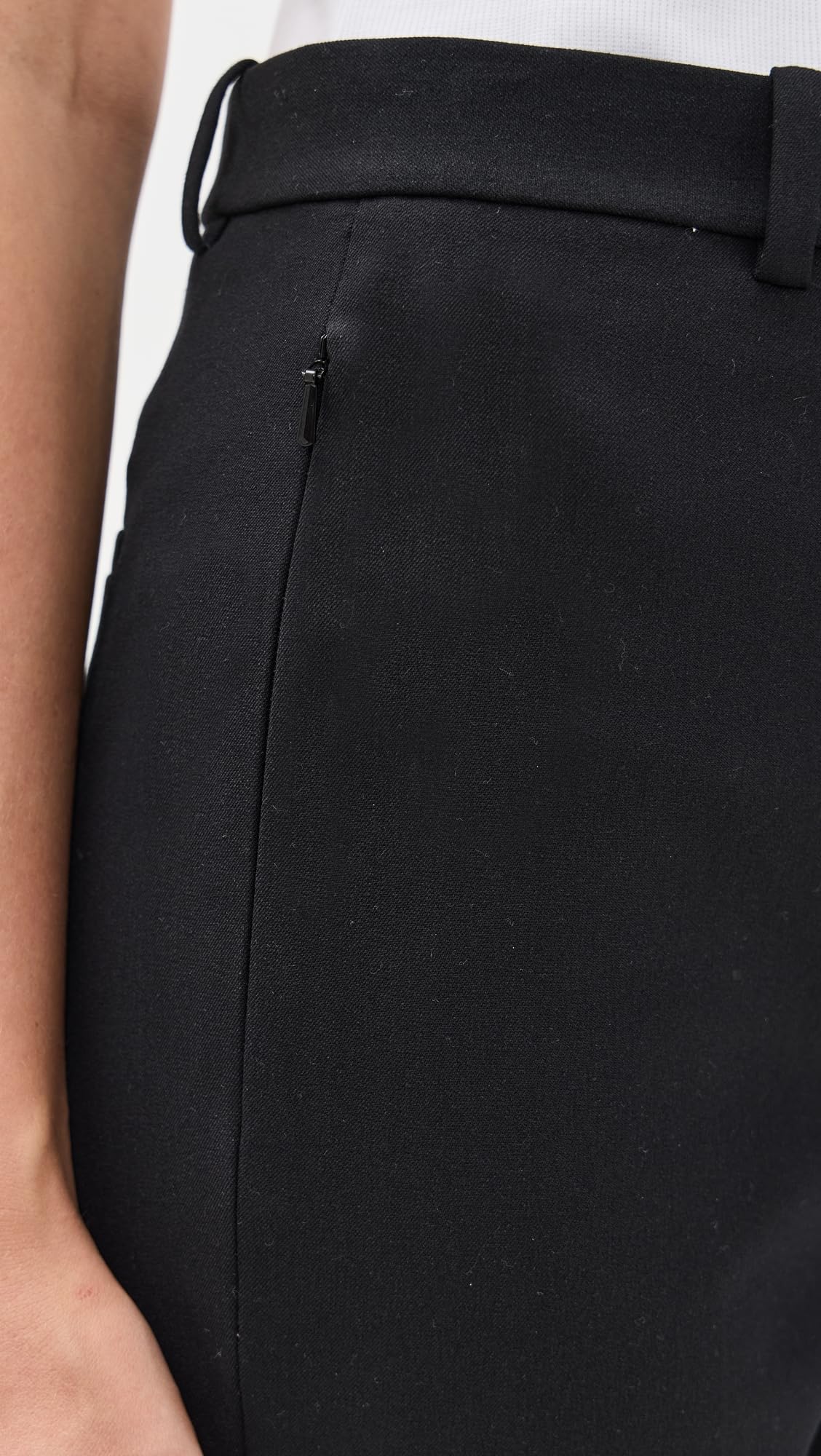 Theory Women's High Waisted Taper Pants - Slim Fit Office Trousers for Professional Workwear & Business Casual Outfits