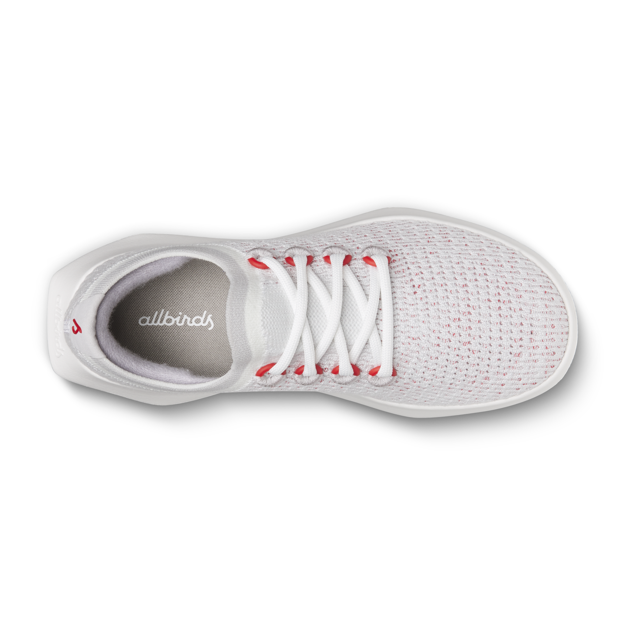 Women's Running Shoes - Tree Dasher 2 Sneakers in Blizzard/Bold Red with Blizzard Sole | Lightweight Comfort for Jogging, Gym Workouts & Daily Walking