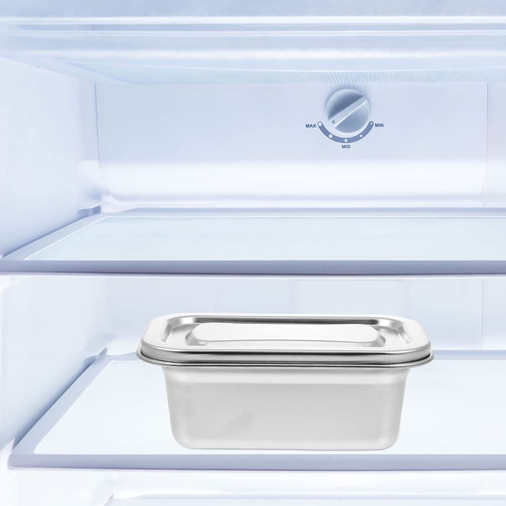 Stainless Steel Reusable Ice Cream Storage Containers with Lids - Insulated Freezer Box for Homemade Ice Cream, Food Keeper & Refrigerator Organizer | Perfect for Kitchen Storage, Picnics, and Party Dessert Serving