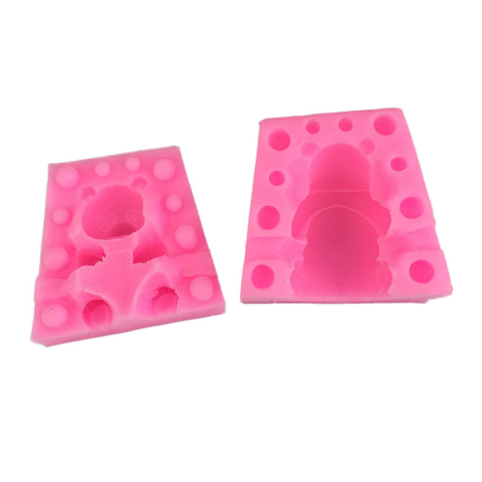 Small Panda Silicone Fondant Mold - Multi-Purpose Silicone Molds for Soap, Candle, Chocolate, Candy, Cake Decorating, Bath Bombs & Polymer Clay - Perfect for Baby Showers, DIY Crafts & Baking Projects