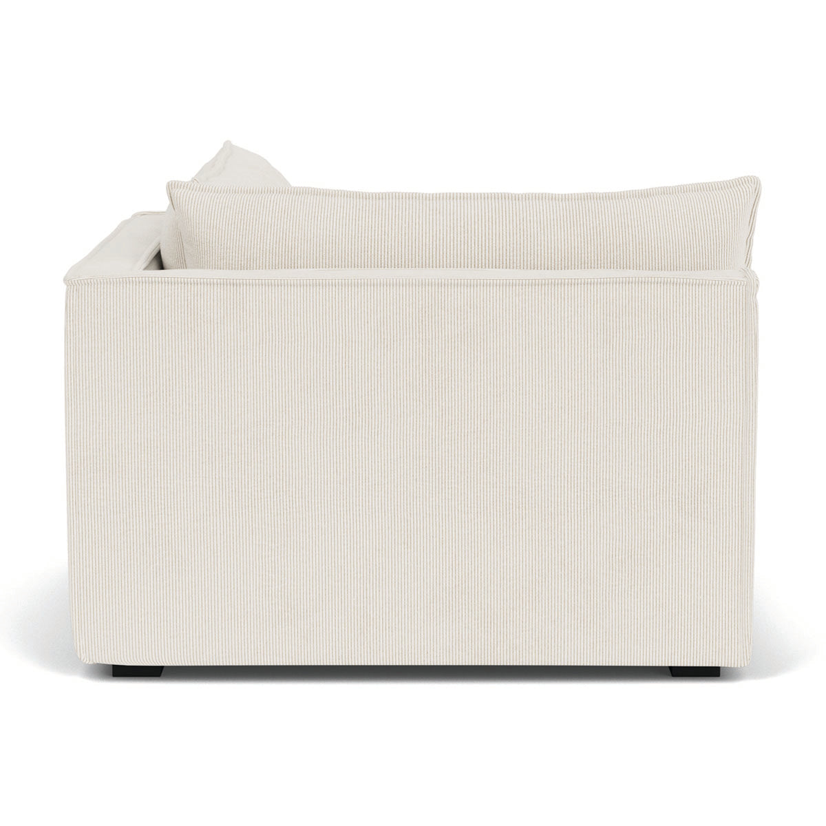 Daphne Velvet Right Corner Modular Sofa - 1 Seater Contemporary Sectional Couch for Small Spaces | Perfect for Apartments, Living Rooms & Cozy Corners