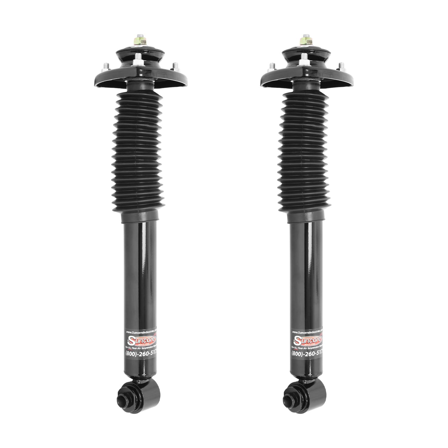 2000-2006 BMW X5 Front Air Strut & Rear Air Spring Suspension Kit with Gas Shocks & Air Compressor - Improve Ride Comfort for Off-Road & Towing