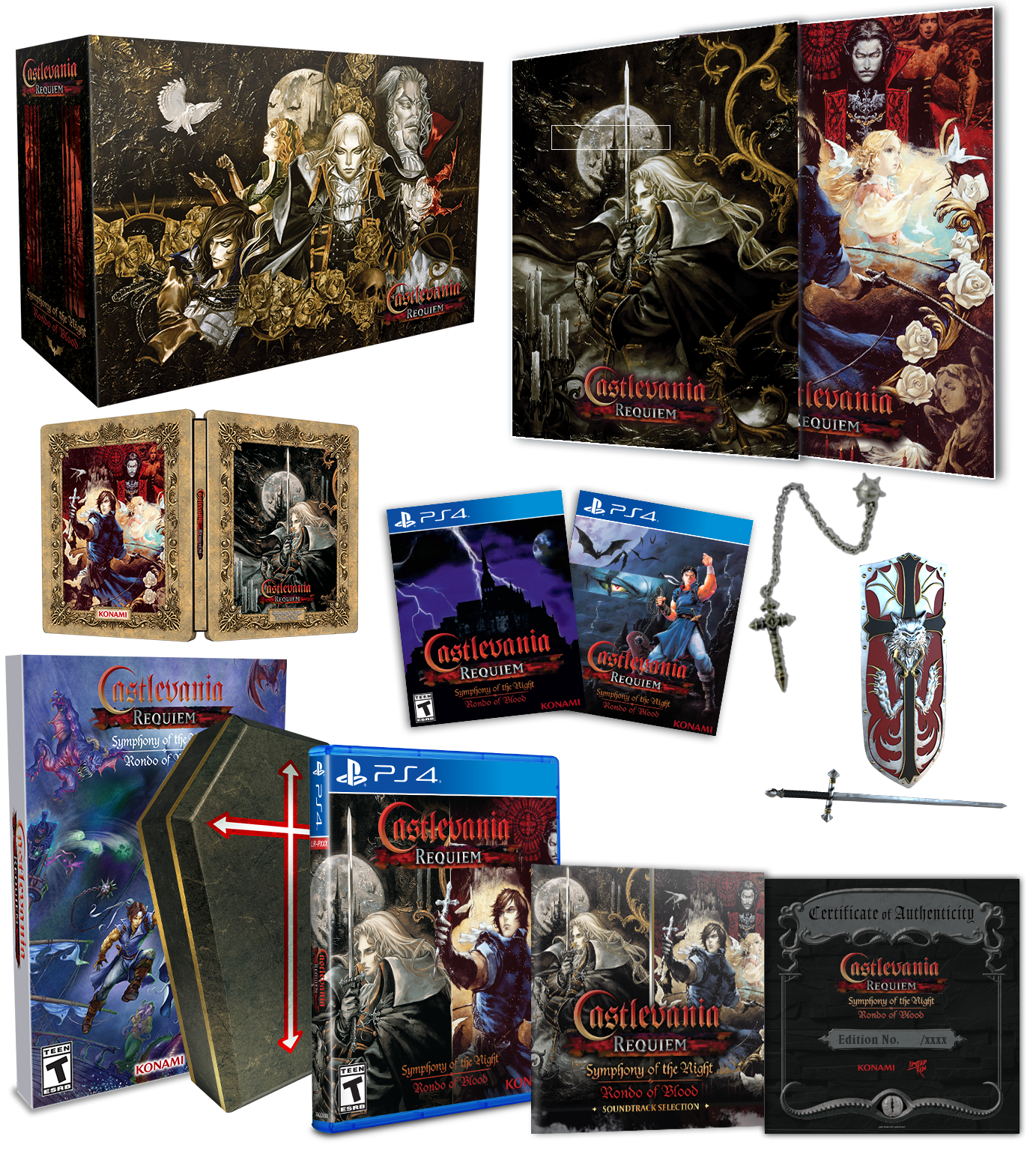 Castlevania Requiem Ultimate Edition (PS4) - Limited Run #443 - Classic Vampire Hunting Game for PlayStation 4 | Perfect for Retro Gamers and Collectors