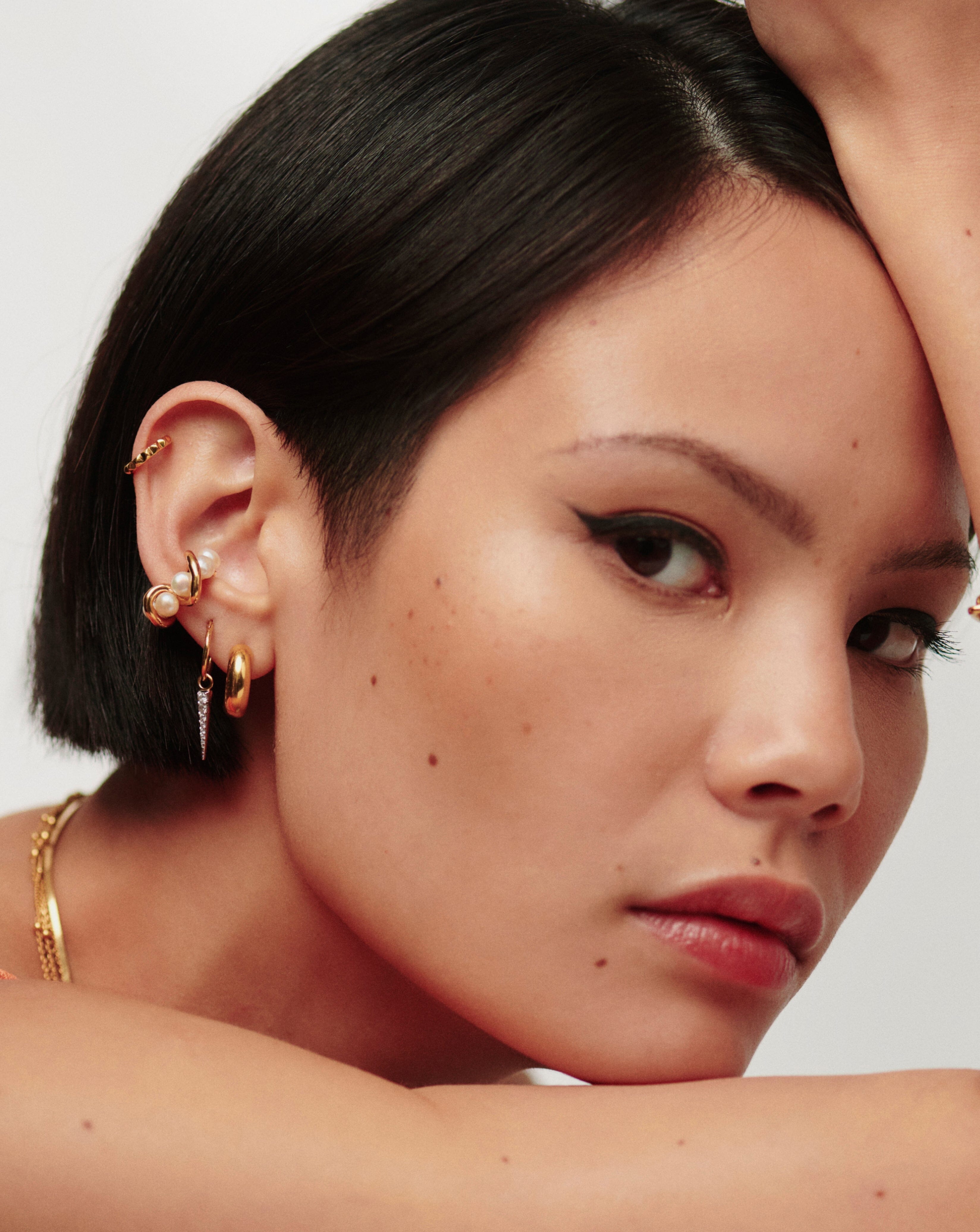Chubby Mini Hoop Earrings - 18k Gold Vermeil Dainty Huggie Earrings for Women | Perfect for Everyday Wear, Date Nights & Gifts