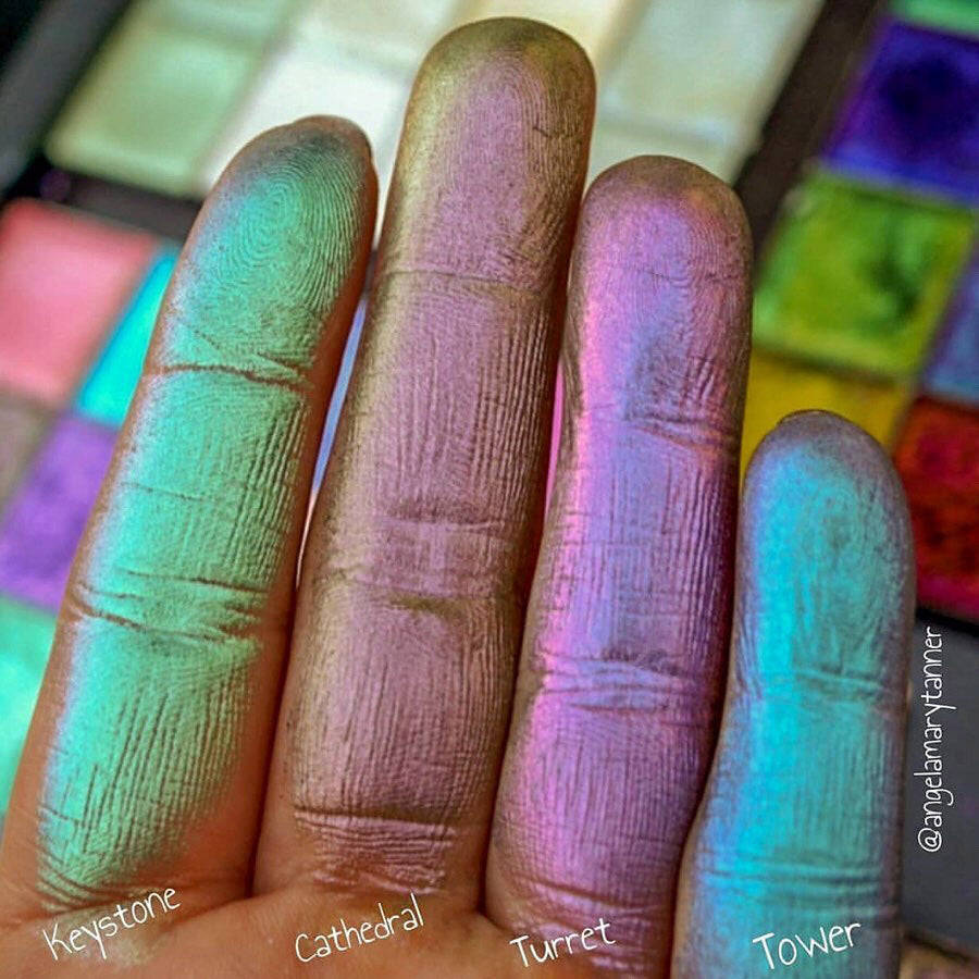 Pastel Multichrome Eyeshadow Palette - Long Lasting Highly Pigmented Makeup for Day & Night Looks - Perfect for Parties, Weddings & Special Occasions