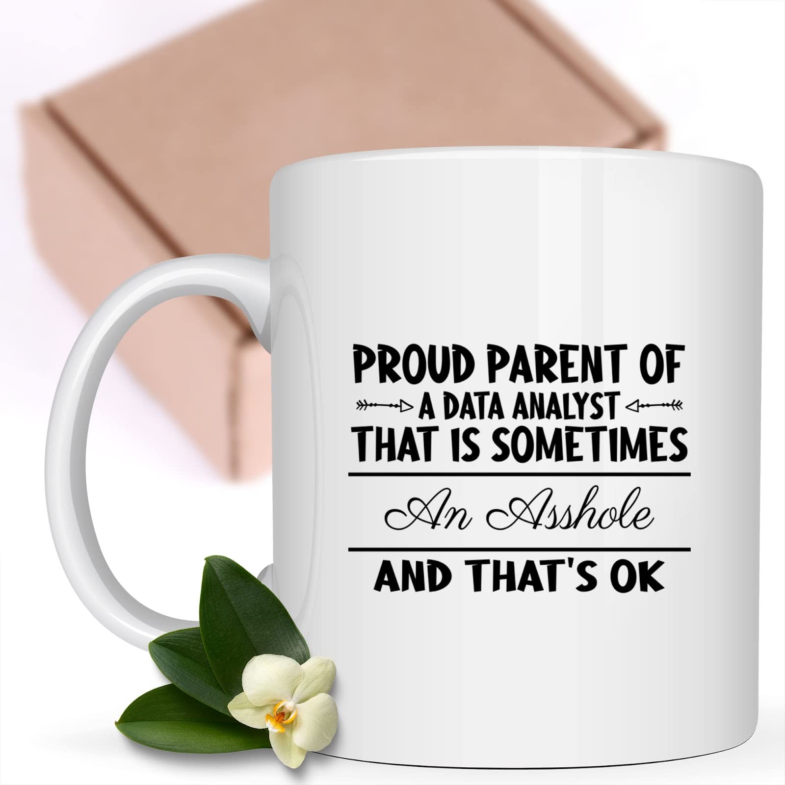 Funny Data Analyst Coffee Mug - Perfect Gift for Women, Mom & Data Professionals - Ideal for Office, Home & Work from Home - 972059