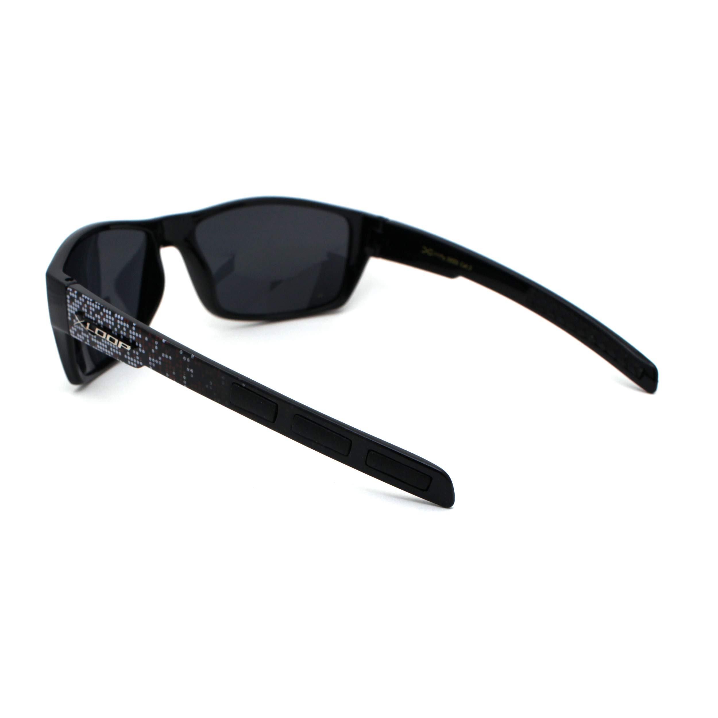 Xloop Polarized Men's Classic Biker Style Rectangle Sport Sunglasses - UV Protection, Lightweight Plastic Frame for Cycling, Driving & Outdoor Activities